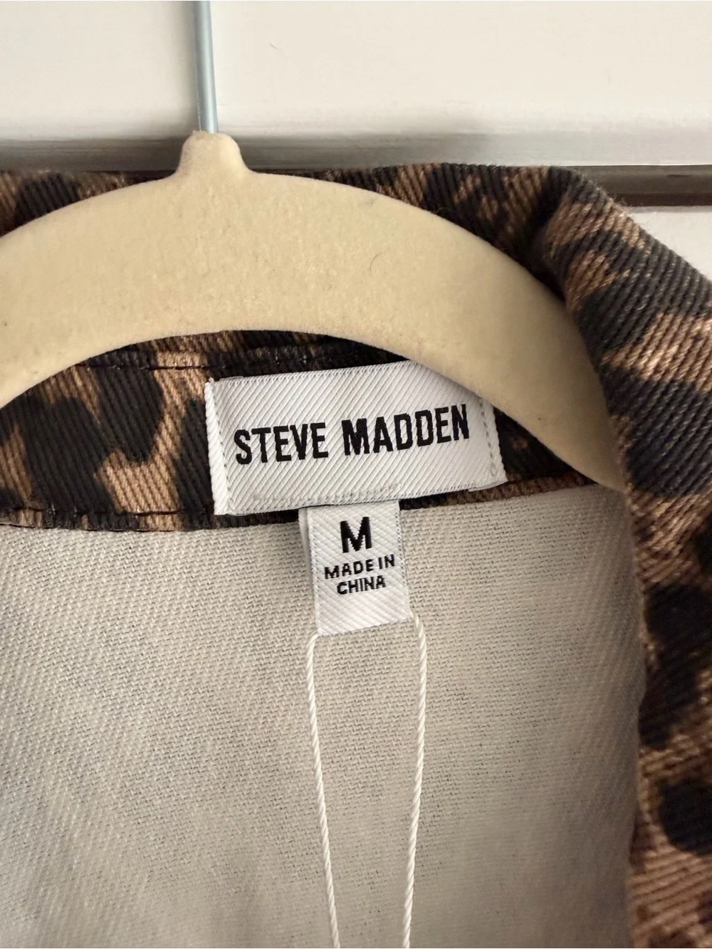 Steve Madden Leopard-Print Jacket in Brown and Black - Picture 3 of 4